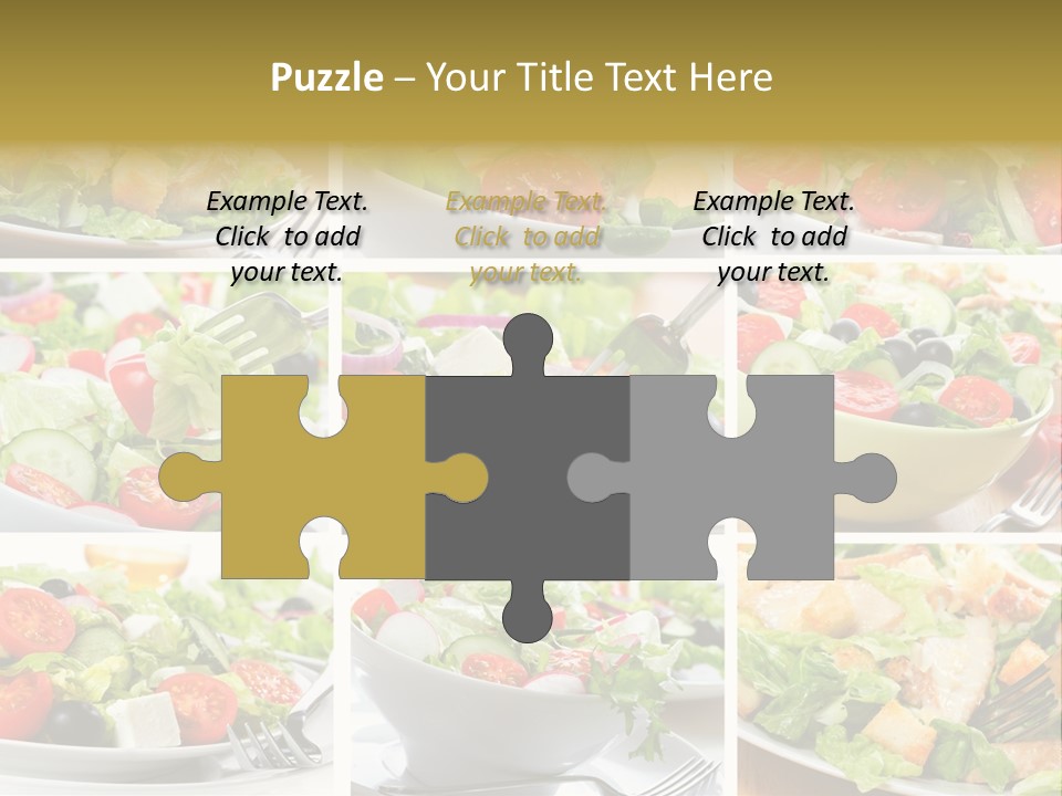 Vegetable Vegetarian Caesar PowerPoint Template