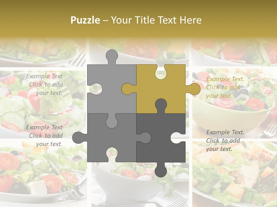 Vegetable Vegetarian Caesar PowerPoint Template