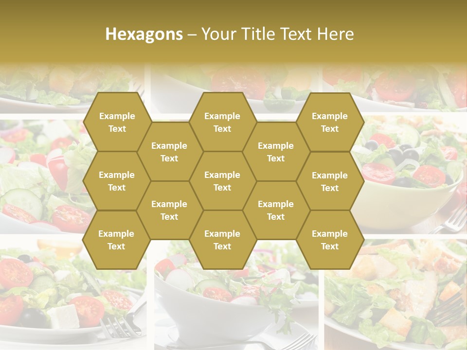 Vegetable Vegetarian Caesar PowerPoint Template