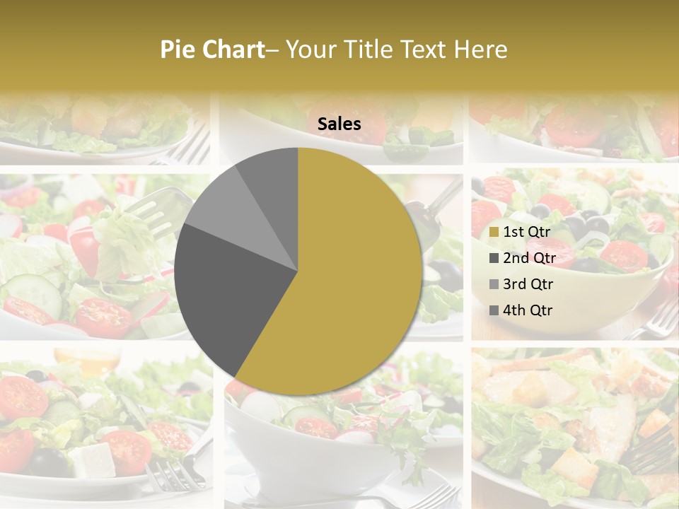 Vegetable Vegetarian Caesar PowerPoint Template
