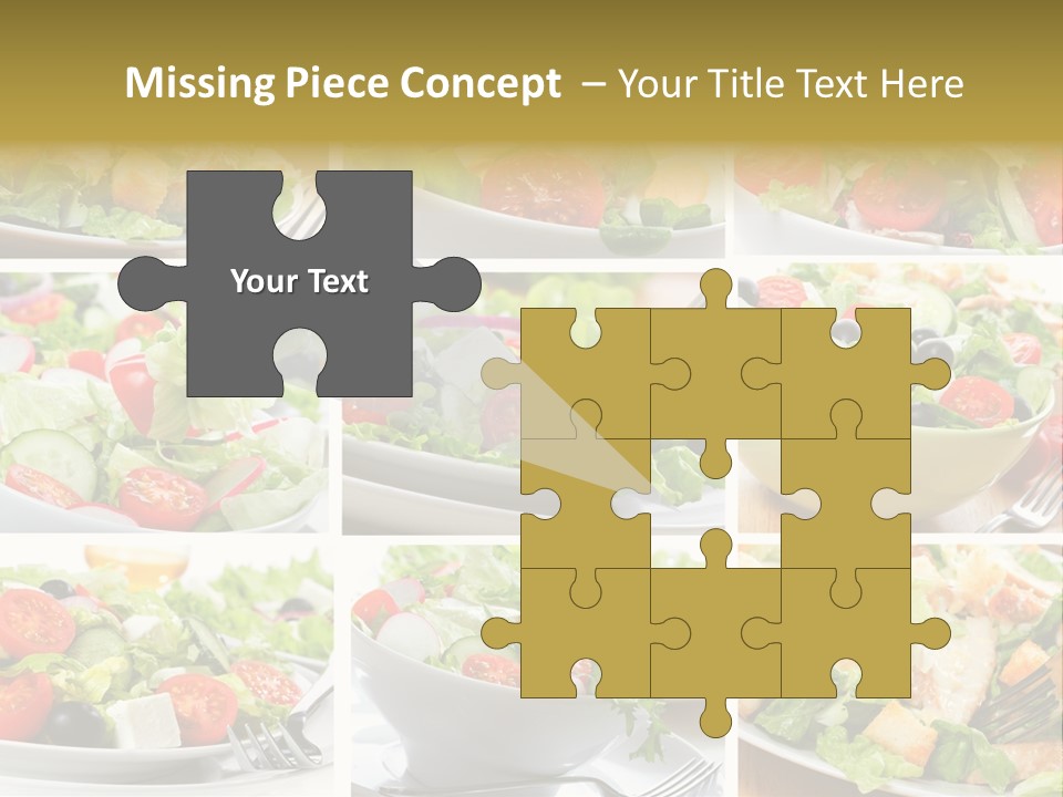 Vegetable Vegetarian Caesar PowerPoint Template