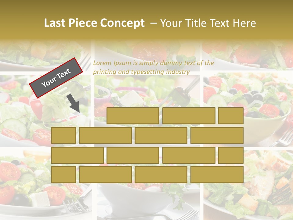 Vegetable Vegetarian Caesar PowerPoint Template