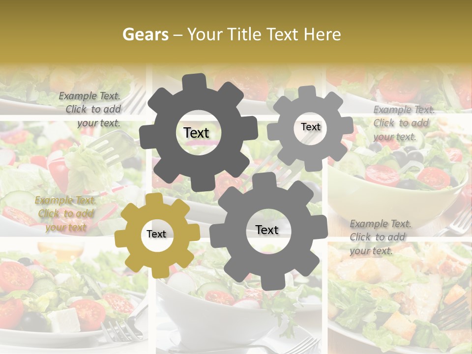 Vegetable Vegetarian Caesar PowerPoint Template