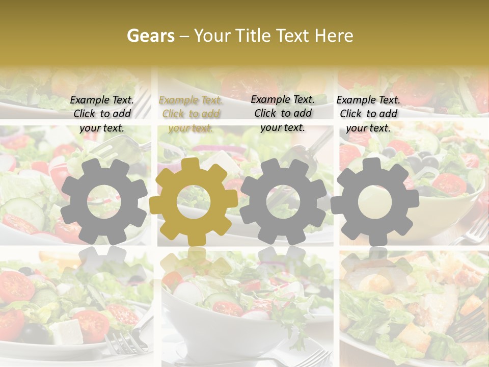 Vegetable Vegetarian Caesar PowerPoint Template