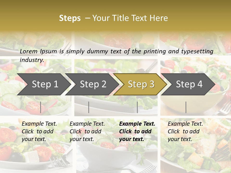 Vegetable Vegetarian Caesar PowerPoint Template