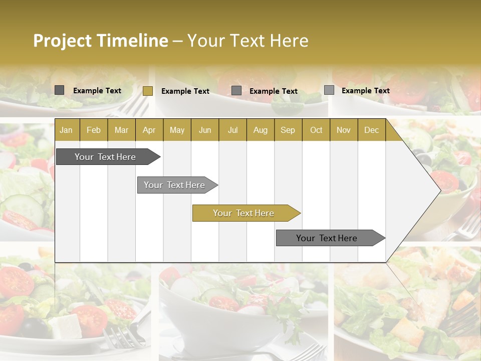 Vegetable Vegetarian Caesar PowerPoint Template