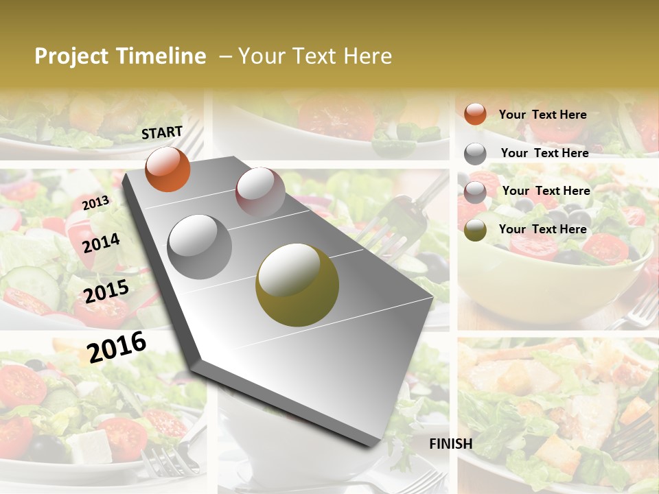Vegetable Vegetarian Caesar PowerPoint Template