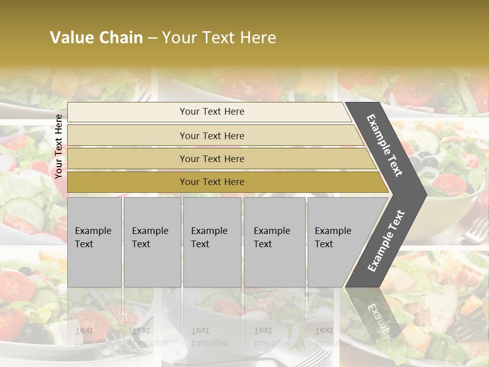 Vegetable Vegetarian Caesar PowerPoint Template