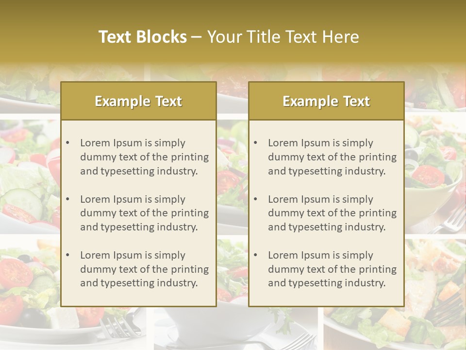 Vegetable Vegetarian Caesar PowerPoint Template