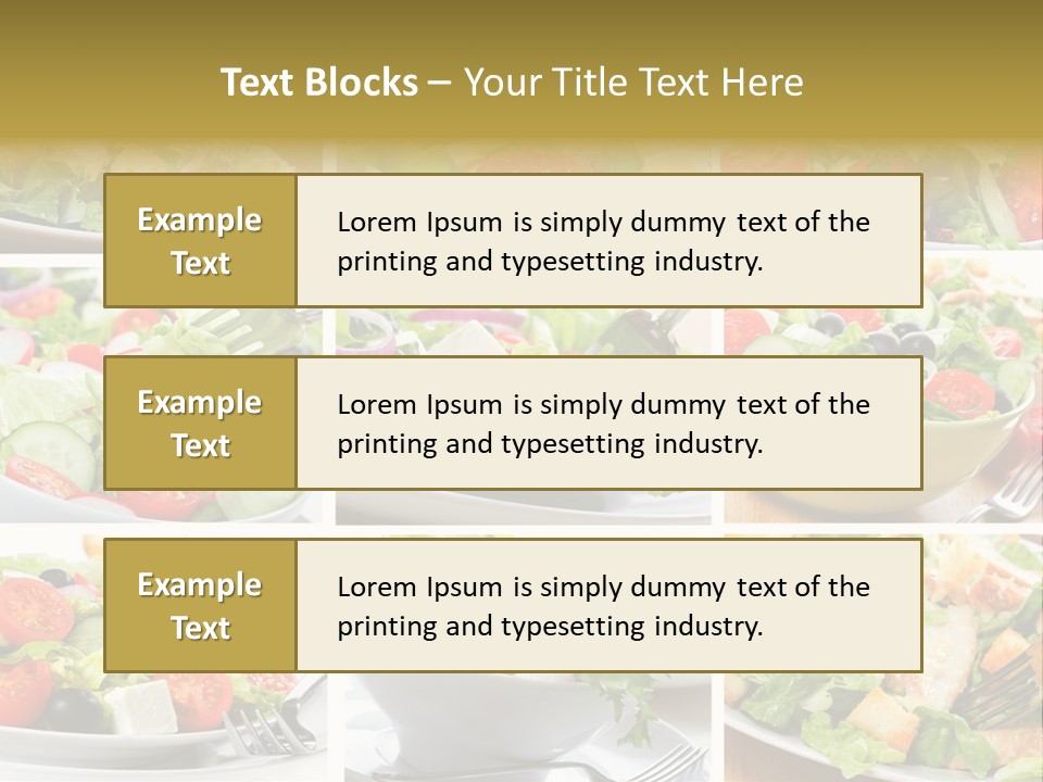 Vegetable Vegetarian Caesar PowerPoint Template