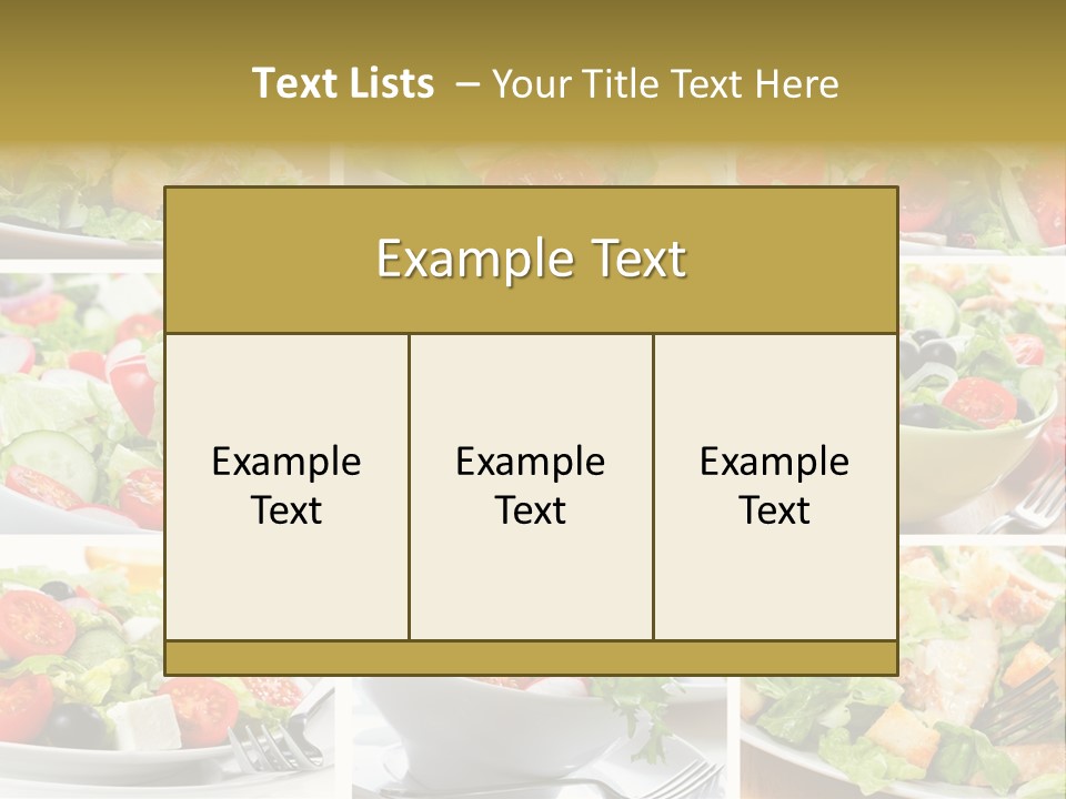 Vegetable Vegetarian Caesar PowerPoint Template