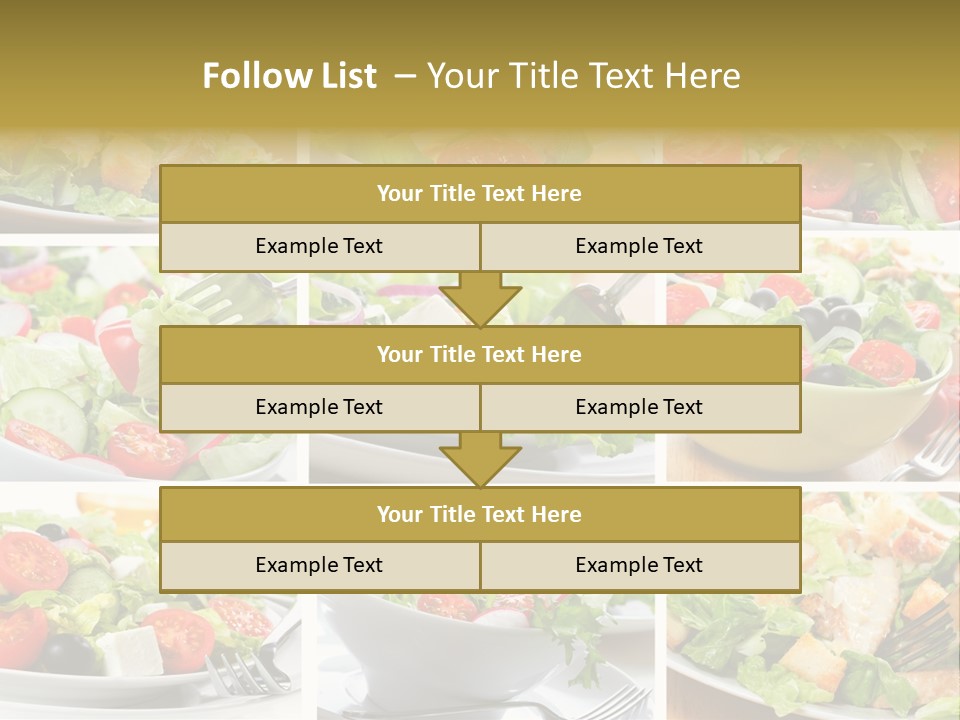 Vegetable Vegetarian Caesar PowerPoint Template
