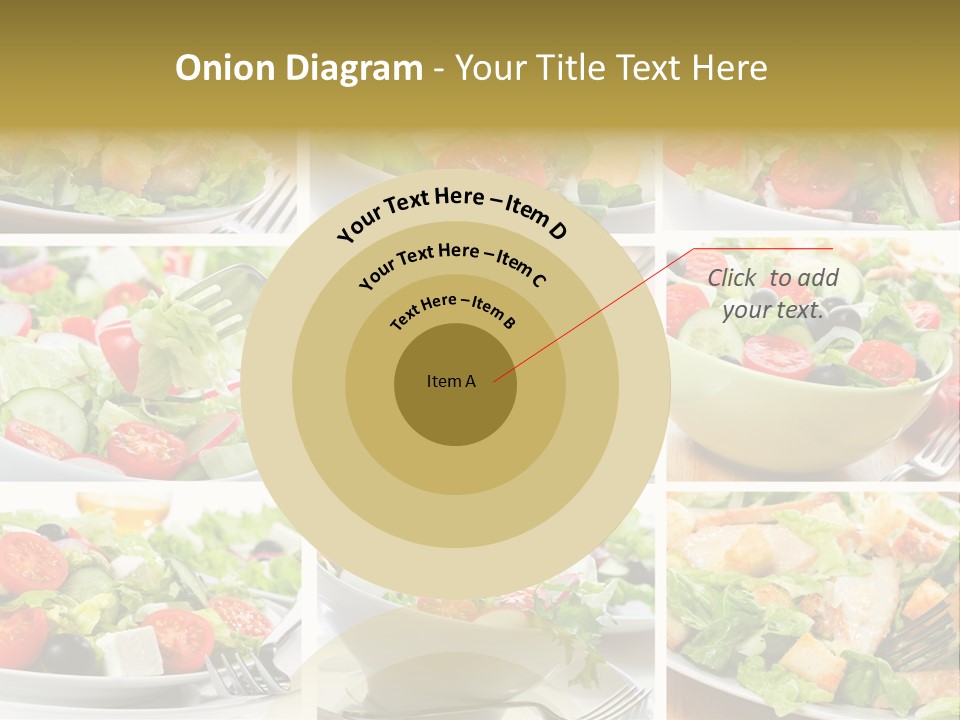 Vegetable Vegetarian Caesar PowerPoint Template