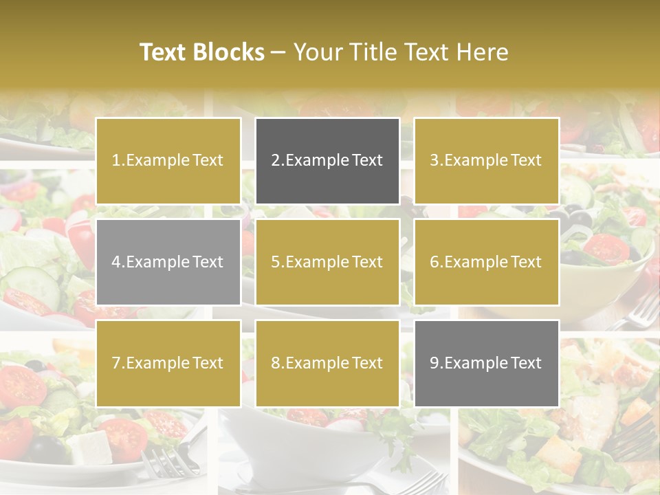 Vegetable Vegetarian Caesar PowerPoint Template