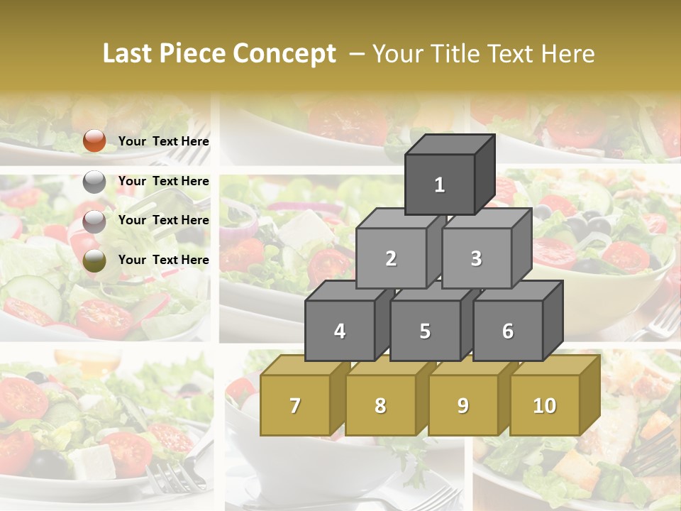 Vegetable Vegetarian Caesar PowerPoint Template