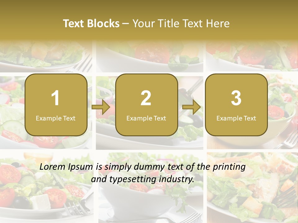 Vegetable Vegetarian Caesar PowerPoint Template