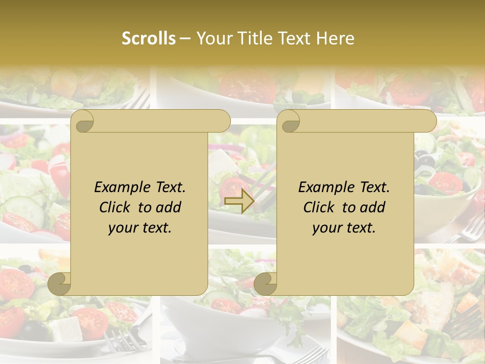 Vegetable Vegetarian Caesar PowerPoint Template