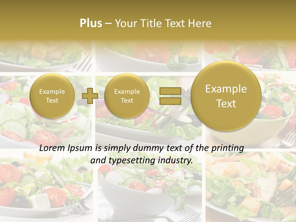 Vegetable Vegetarian Caesar PowerPoint Template