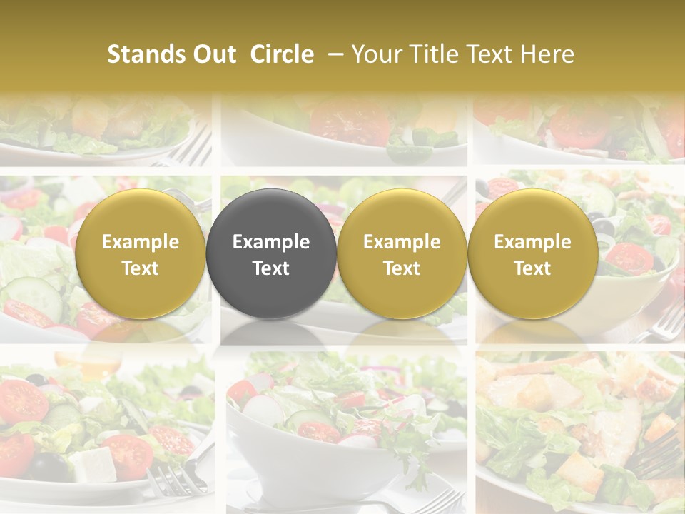 Vegetable Vegetarian Caesar PowerPoint Template