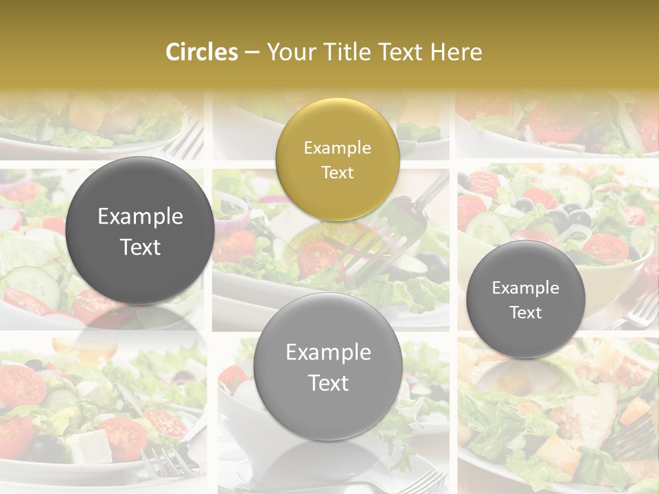 Vegetable Vegetarian Caesar PowerPoint Template