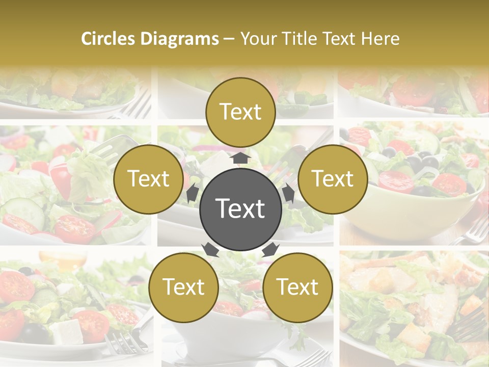 Vegetable Vegetarian Caesar PowerPoint Template