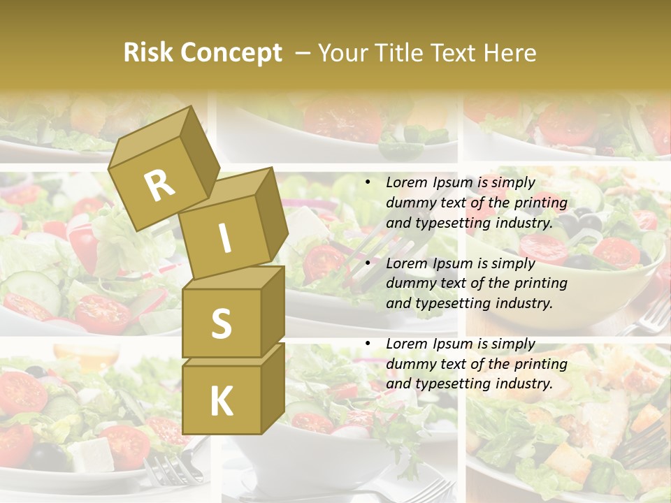 Vegetable Vegetarian Caesar PowerPoint Template