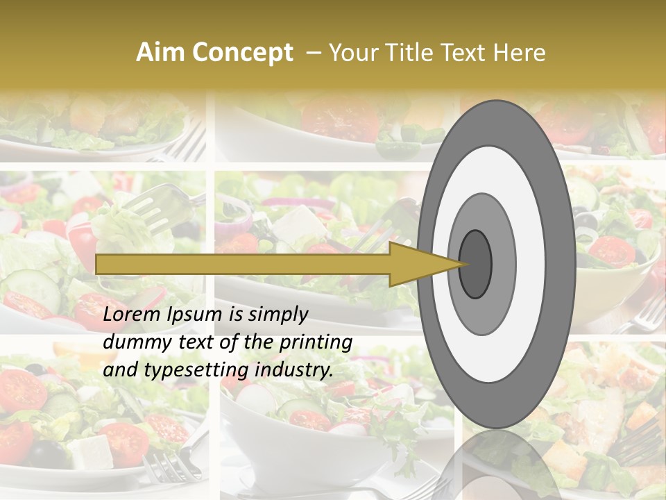 Vegetable Vegetarian Caesar PowerPoint Template