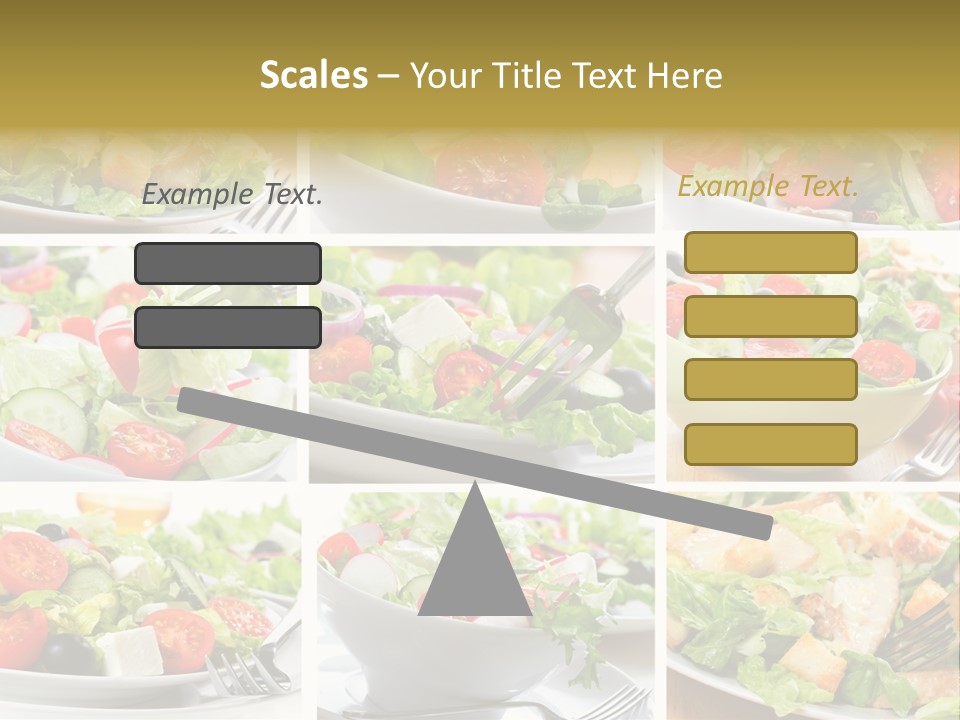 Vegetable Vegetarian Caesar PowerPoint Template