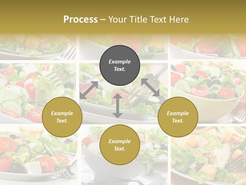 Vegetable Vegetarian Caesar PowerPoint Template