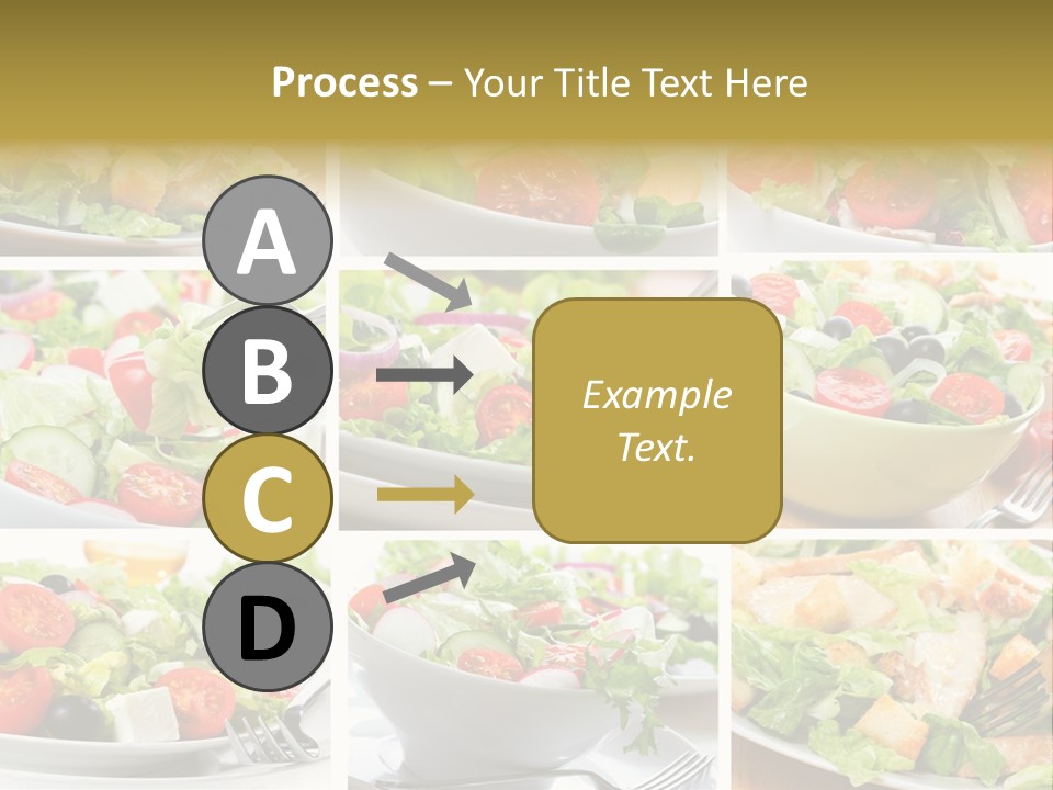 Vegetable Vegetarian Caesar PowerPoint Template