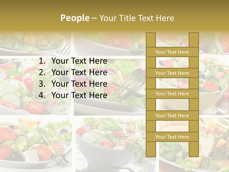 Vegetable Vegetarian Caesar PowerPoint Template