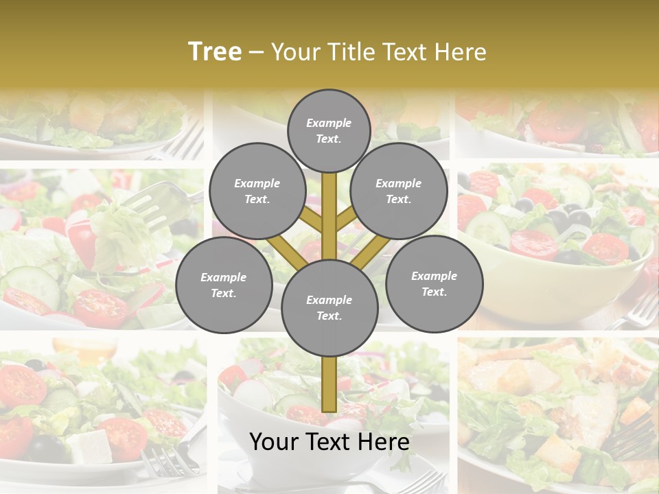 Vegetable Vegetarian Caesar PowerPoint Template