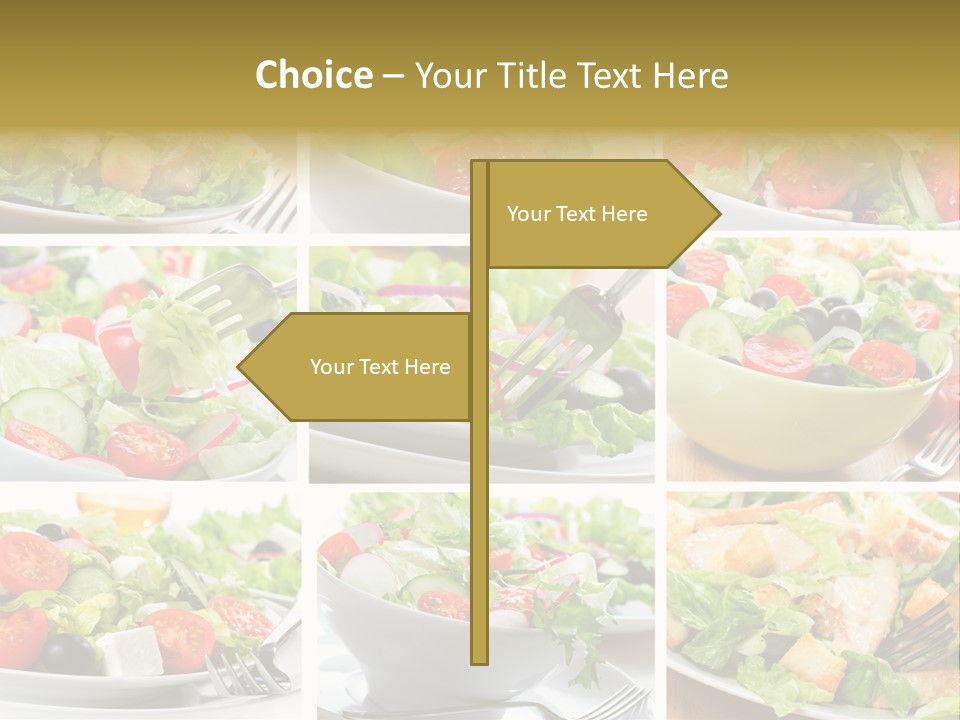 Vegetable Vegetarian Caesar PowerPoint Template