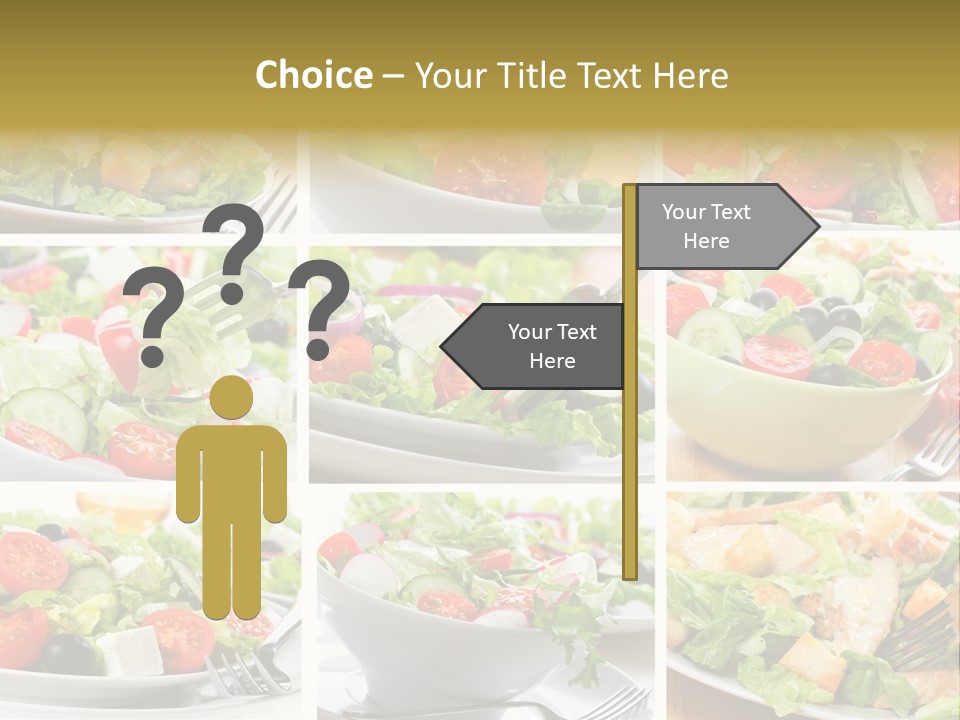 Vegetable Vegetarian Caesar PowerPoint Template