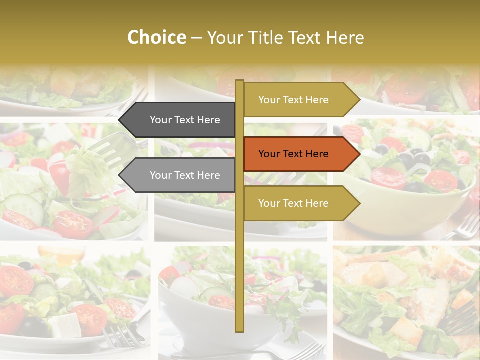 Vegetable Vegetarian Caesar PowerPoint Template
