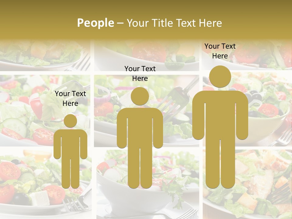 Vegetable Vegetarian Caesar PowerPoint Template