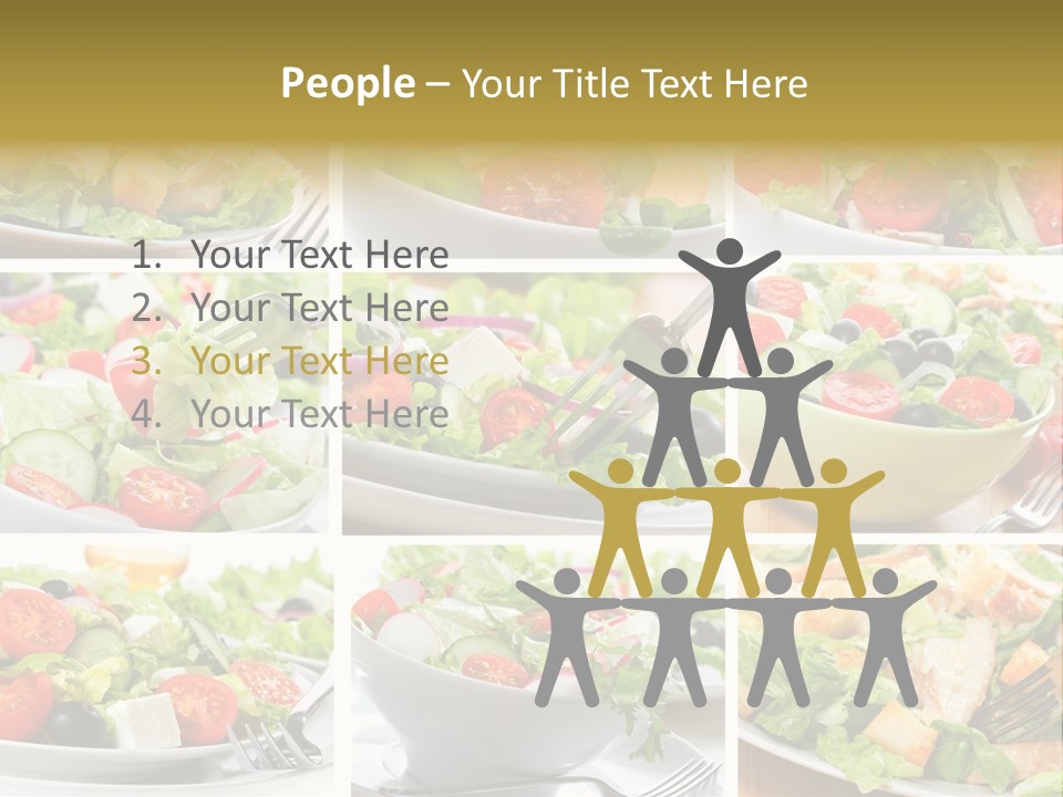 Vegetable Vegetarian Caesar PowerPoint Template