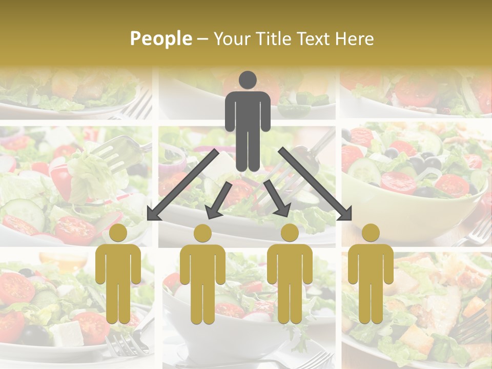 Vegetable Vegetarian Caesar PowerPoint Template