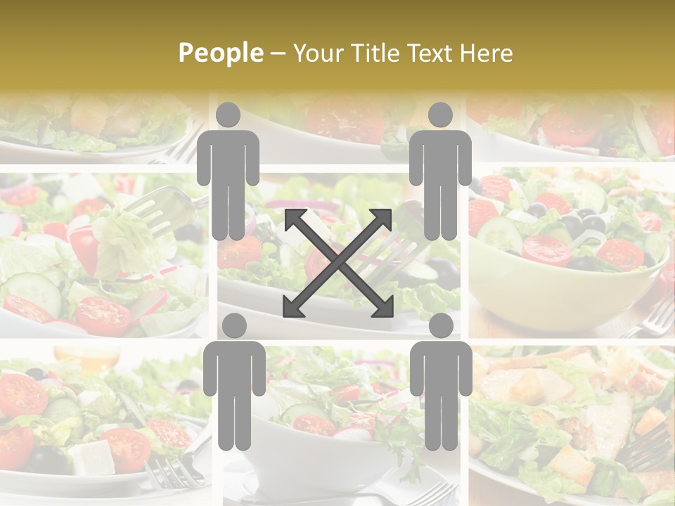 Vegetable Vegetarian Caesar PowerPoint Template