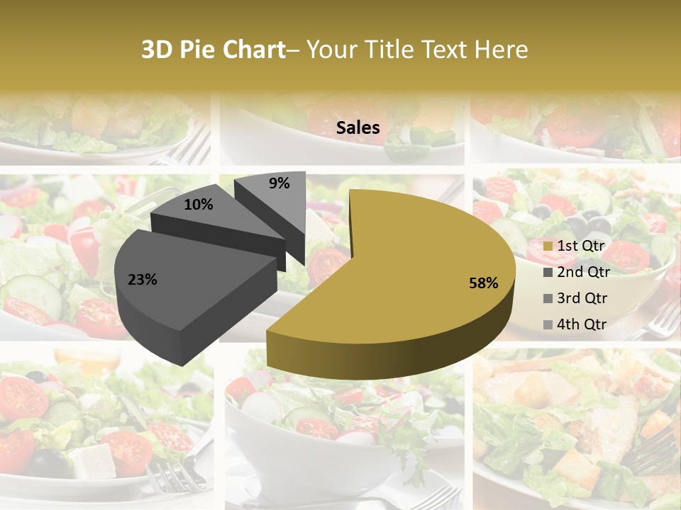 Vegetable Vegetarian Caesar PowerPoint Template