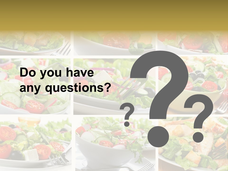 Vegetable Vegetarian Caesar PowerPoint Template