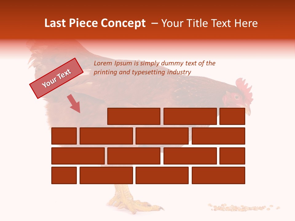 Chicken Bird Wheat PowerPoint Template