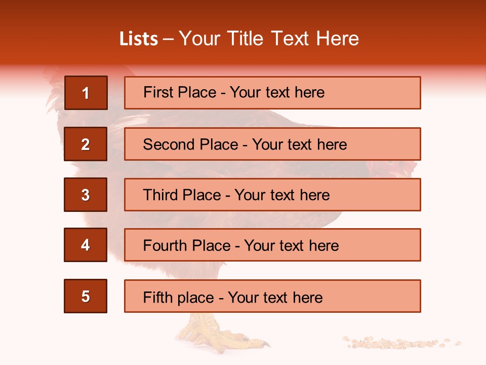 Chicken Bird Wheat PowerPoint Template