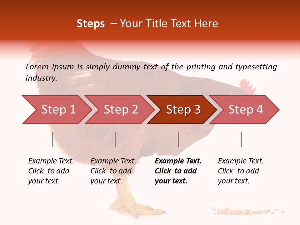 Chicken Bird Wheat PowerPoint Template