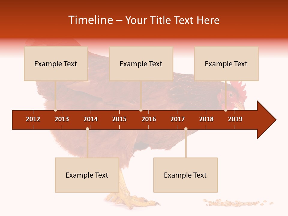 Chicken Bird Wheat PowerPoint Template