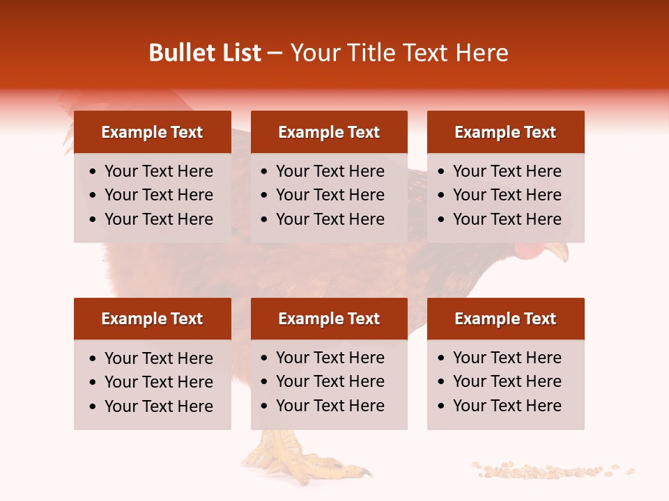Chicken Bird Wheat PowerPoint Template