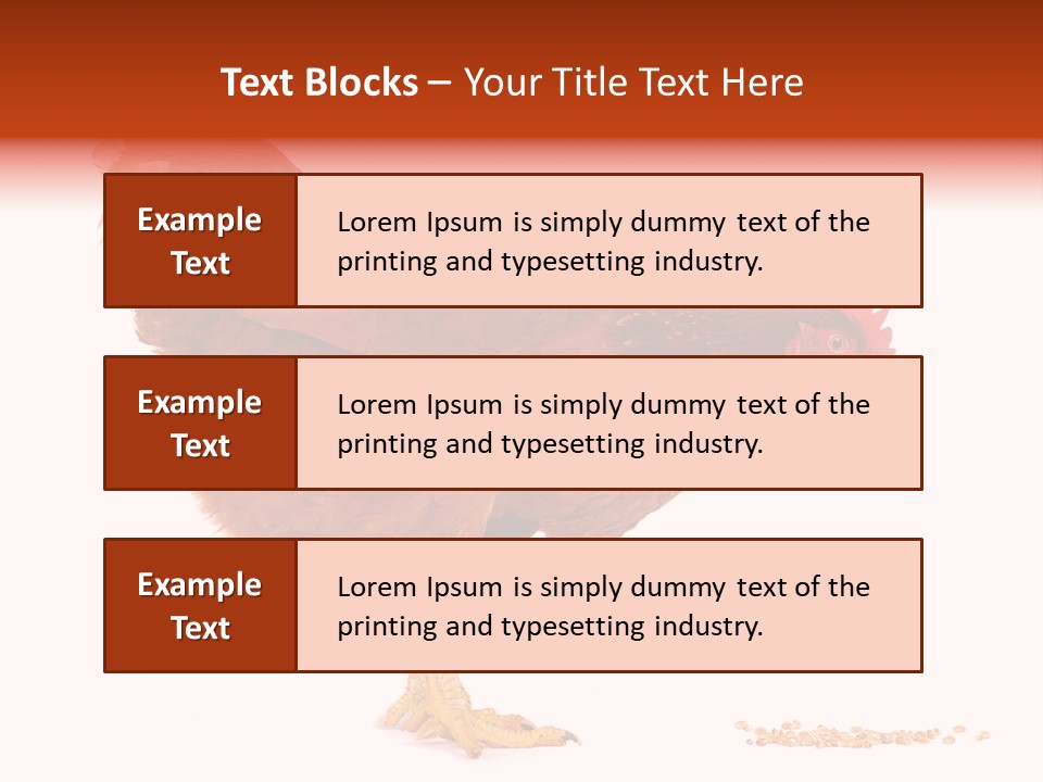 Chicken Bird Wheat PowerPoint Template