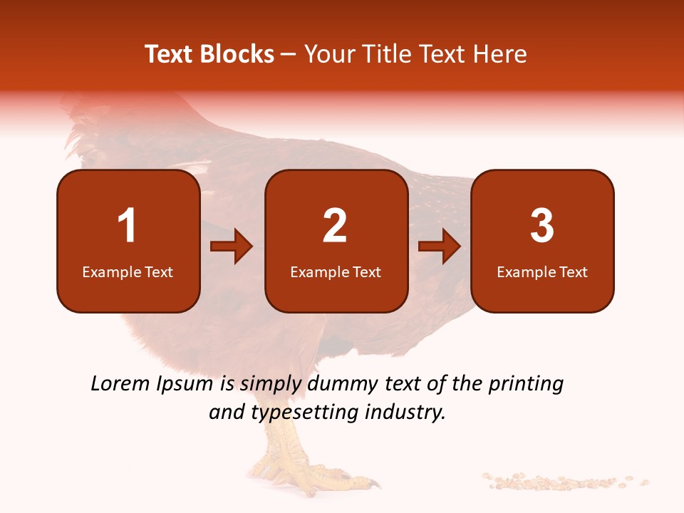Chicken Bird Wheat PowerPoint Template