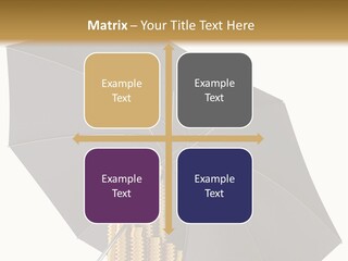 Umbrella Coins Conceptual PowerPoint Template