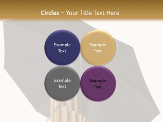 Umbrella Coins Conceptual PowerPoint Template